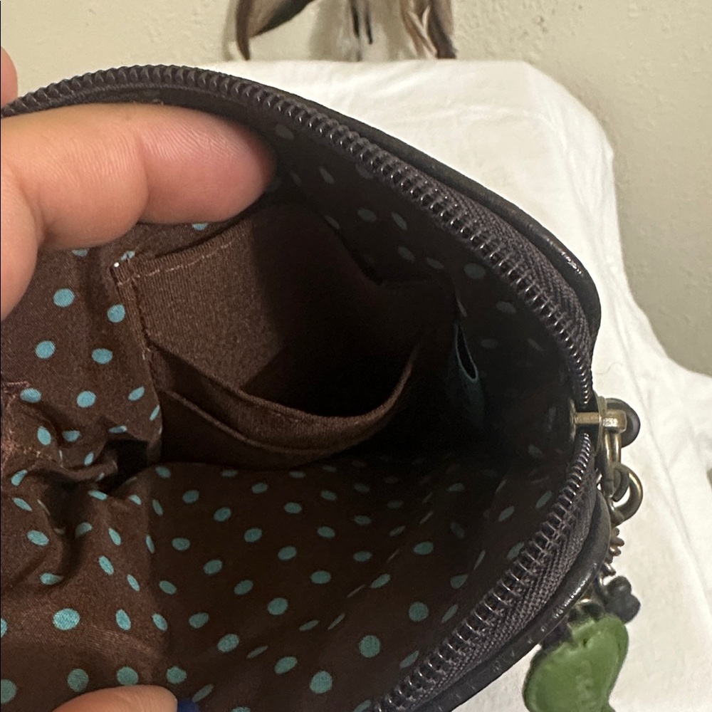 Chala Floral Pink and Brown Crossbody Bag - Picture 6 of 9